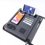 Men'S Promotional Leather Laptop Folder Multifunctional Plan Organizer Wireless Charging Briefcase for sale