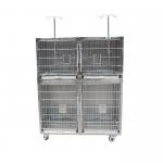 Combined Stainless Steel Veterinary  Pet Hospital Cage Sustatinable for sale