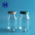 Clear Round Sweet Salt Nuts Leak Proof Plastic Jar 400ml 125mm Height for sale