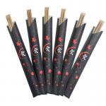 Latest Bamboo Chopsticks Natural Biodegradable Carbonized Cutlery Disposable Bamboo Twin Chopsticks Customized Logo for sale