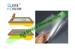 China T Shirt Milky Transparent Screen Printing Film For Pigment Dye Ink supplier