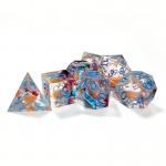 Khaki liquid flow sand Resin multi -noodle tablet game dice set  dnd dice