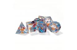 China Khaki liquid flow sand Resin multi -noodle tablet game dice set  dnd dice supplier
