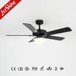 Black Ceiling Fan With Light Kit Multifunction 6 Speed Wind Speed