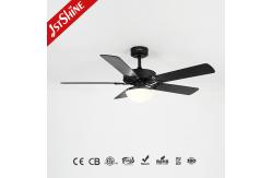 China Black Ceiling Fan With Light Kit Multifunction 6 Speed Wind Speed supplier