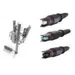 Mini MPO Waterproof Connector IP Protected Fiber Opticial  Connectors For Remote Communication for sale