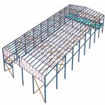 Galvanized Surface Treatment Prefabricated Steel Structures Hear - Preservation for sale