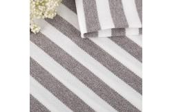 China Hygroscopic Close To Body Striped Material Fabric For T Shirt Good Gloss supplier