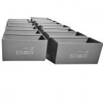 Brushed Finish Stainless Steel Planter Box with Copper Accents - Customizable for sale