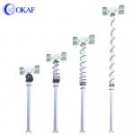 Mobile Telescopic Pneumatic Light Mast Emergency Vehicle Industrial Led Lighting Tower for sale