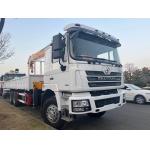 SHACMAN F3000 Crane Cargo Truck 6x4 340hp Cargo Box TruckEuroII for sale