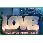 Colorful Inflatable Letter Love With Led light For Party / Wedding Decoration for sale