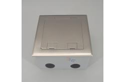 China Office Room Flip Lid Under Floor Socket With Bottom Case supplier