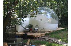 China 4 M Inflatable Lawn Tent Clear Bubble , Inflated Bubble Tent With Frame Tunnel supplier