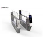 High Security Immigation / Airport Turnstile With Servo Motor Silver Color for sale