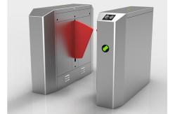 China Waist Height Retractable 40W Stainless Steel Flap Turnstile 0.2s supplier