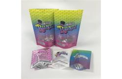 China Custom Label Printed Zip Lock Plastic Bags Zipper Glossy Runtz With Clear Window supplier
