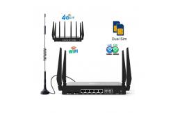 China 4g LTE OpenWRT Unlocked Dual Sim Card Router With Carrier Aggregation supplier