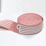 Flat Striped Fold Over Elastic Band Nylon Webbing 3.5cm Width