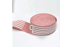 China Flat Striped Fold Over Elastic Band Nylon Webbing 3.5cm Width supplier