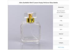China Custom Empty Perfume Glass Bottle supplier