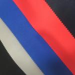 Coats Sportswear Polyester Cloth Material PU Coated Peach Skin Solid 100% Polyester for sale