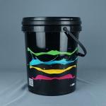 Printed Plastic Food Pail for Food Storage with IML Thermal Transfer or Screen Printing for sale