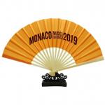 Plastic Custom Hand Fan Printed Folding Bamboo Paper Hand Fan for sale