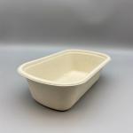 Biodegradable Sustainable Bagasse Sugarcane Clamshell Box With Lid for sale