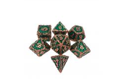 China White Tree Vine Metal Multi Face Dice Set Desktop Game#Dnd#Rpg#Coc supplier