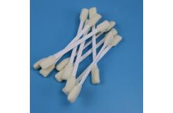 China Lint Free Double Rectangle Head Cleanroom Foam Swab For Printer Cleaning supplier
