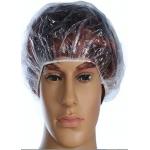 Waterproof Polyethlene Disposable Mob Cap Non Toxic For Beauty Salon SPA for sale
