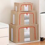 Reusable Cube Fabric Household Storage Containers With Zippers Foldable Length 40cm for sale