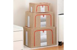 China Reusable Cube Fabric Household Storage Containers With Zippers Foldable Length 40cm supplier