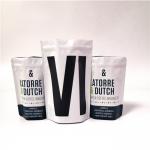 Matte White Coffee Bag Plastic Pouches Packaging Aluminum Foil Heal Seal Pouch for sale