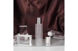 China Clear Empty Roll On Bottles 100ml Plastic Roller Bottles With Silver Screw On supplier