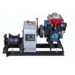 Single Capstan Cable Winch Puller Transmission Cable Lines Diesel Engine Winch for sale
