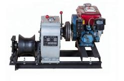 China Single Capstan Cable Winch Puller Transmission Cable Lines Diesel Engine Winch supplier