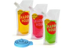 China 300 Microns Spout Plastic Juice Drink Bag Pouches Gravure Printing supplier