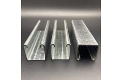 China Galvanized Steel Serrated Edge Unistrut Channel with Cutting Marks supplier