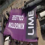 Customized 100D 68D Polyester Giant Banner Digital Printing for sale
