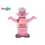 Giant Inflatable Cartoon Characters Pig Model Advertising For Restaurant for sale