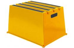 China Polyethylene Safety Plastic Single Step Stool Non Slip Stackable supplier