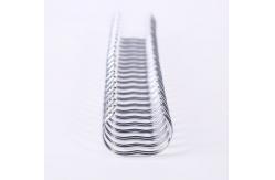 China Notebook 3/8 Inch Double Loop Binding Wire Electroplating supplier