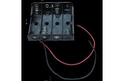 China Black 4 1.5V AA Battery Holder Box For Arduino supplier
