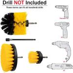 4 Pack Wheel Supplies Kit Fit Tire  Detailing Drill Brush Set for sale