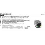 J1B1211CCD RJ45 Ethernet Connector MODULE WITH 10/100 BASE-TX