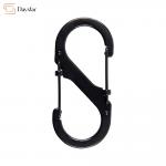 Zinc Alloy Metal Snap Hook Buckle 8 Shaped Keychain Dual Gate Clip for sale