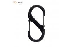 China Zinc Alloy Metal Snap Hook Buckle 8 Shaped Keychain Dual Gate Clip supplier