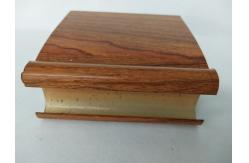 China Customized Hollow Wood Finish Aluminum Window Frame Extrusions supplier